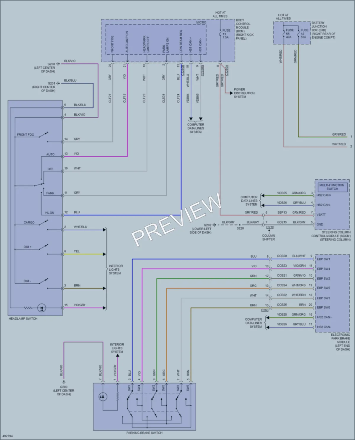 2016 Ford F150 Headlights wiring diagram preview