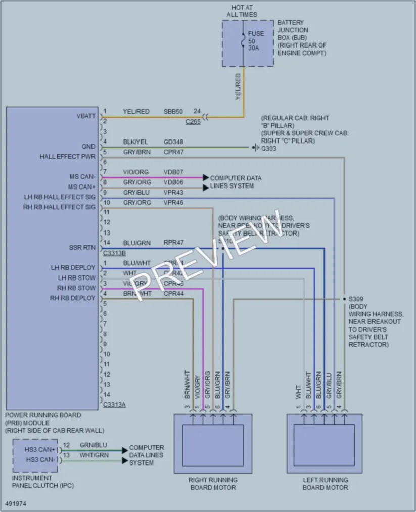2016 Ford F150 Trunk Tailgate Fuel Door wiring diagram preview