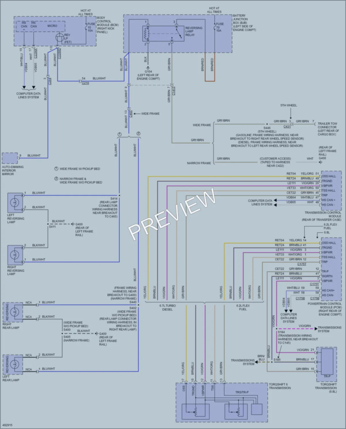 2016 Ford F250SuperDuty Exterior Lights wiring diagram preview