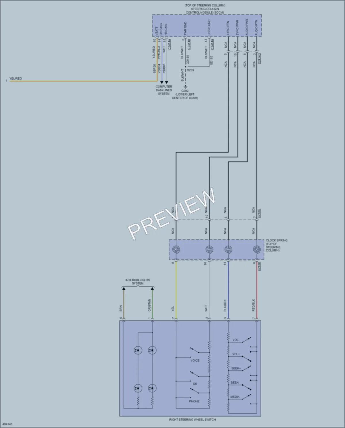 2016 Ford F550ChsCab Radio wiring diagram preview