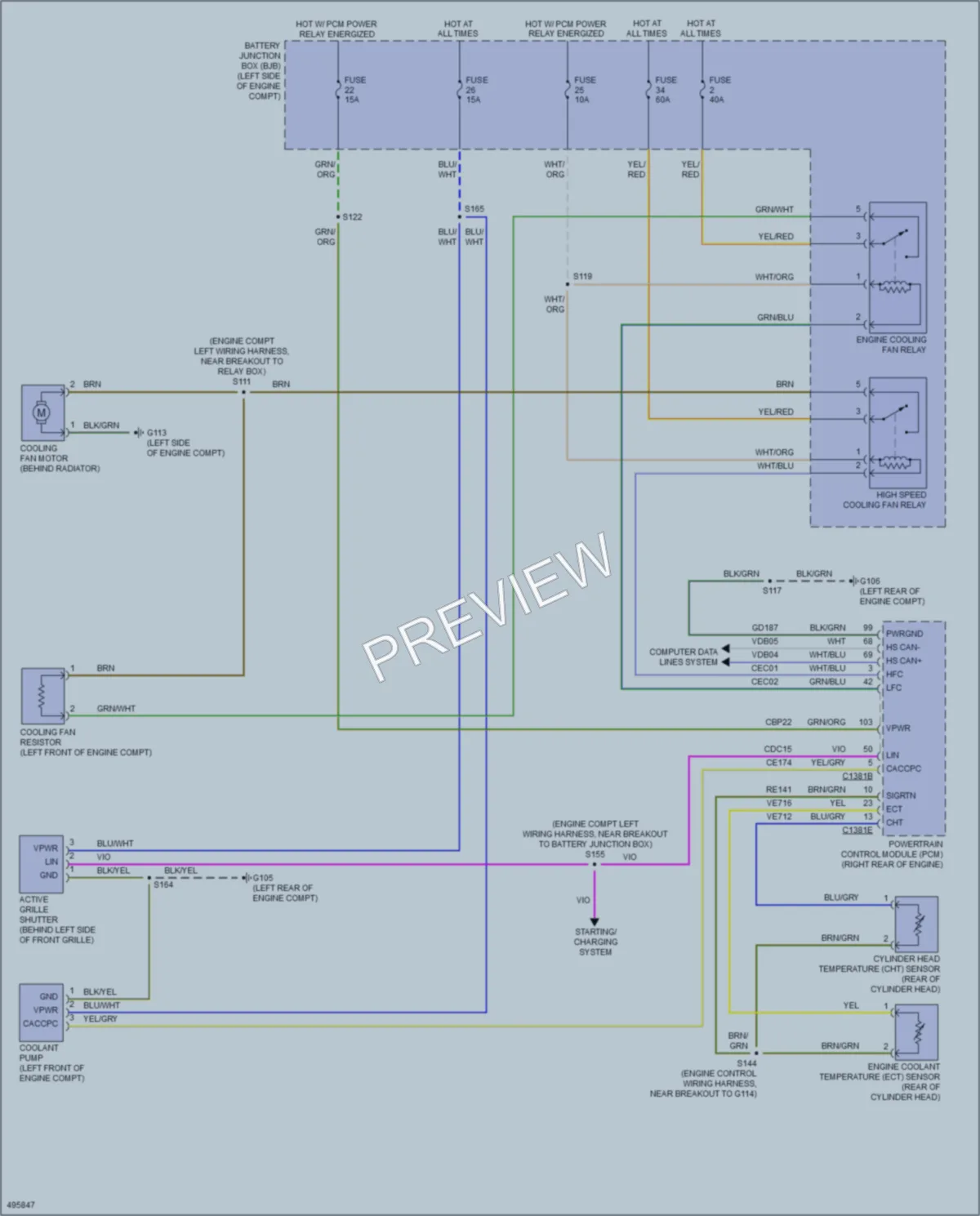 2016 Ford Fiesta Cooling Fan wiring diagram preview
