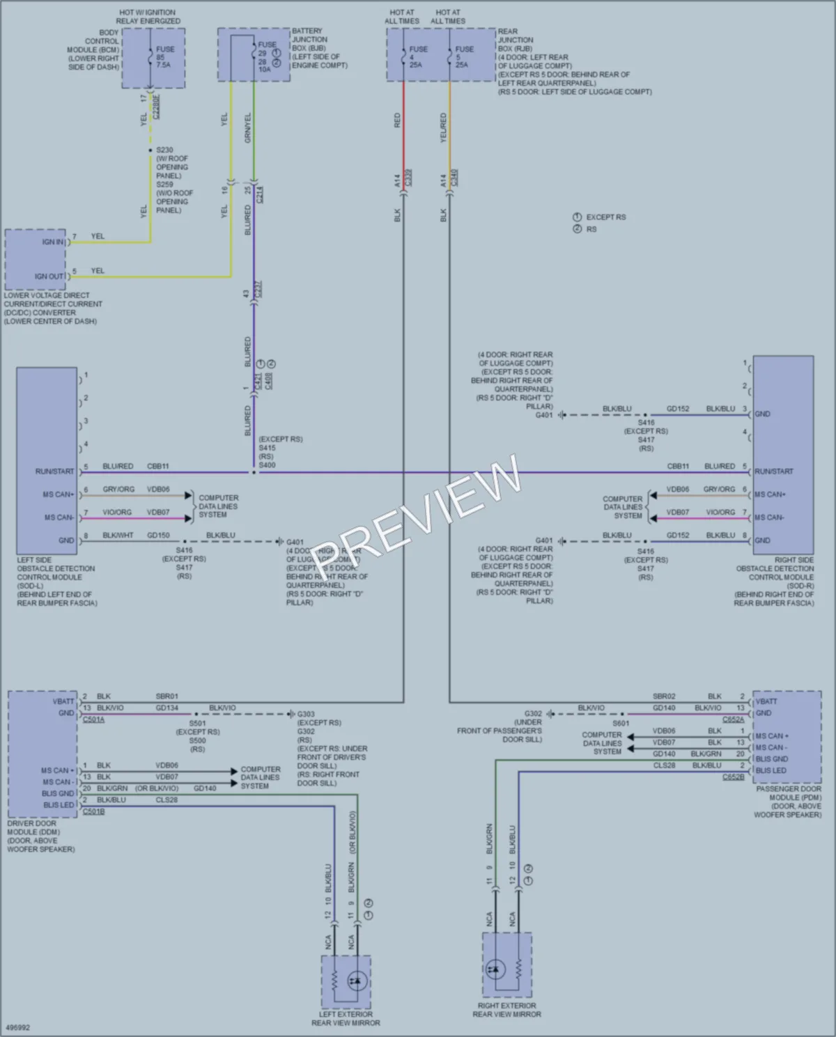 2016 Ford FocusElectric Navigation wiring diagram preview