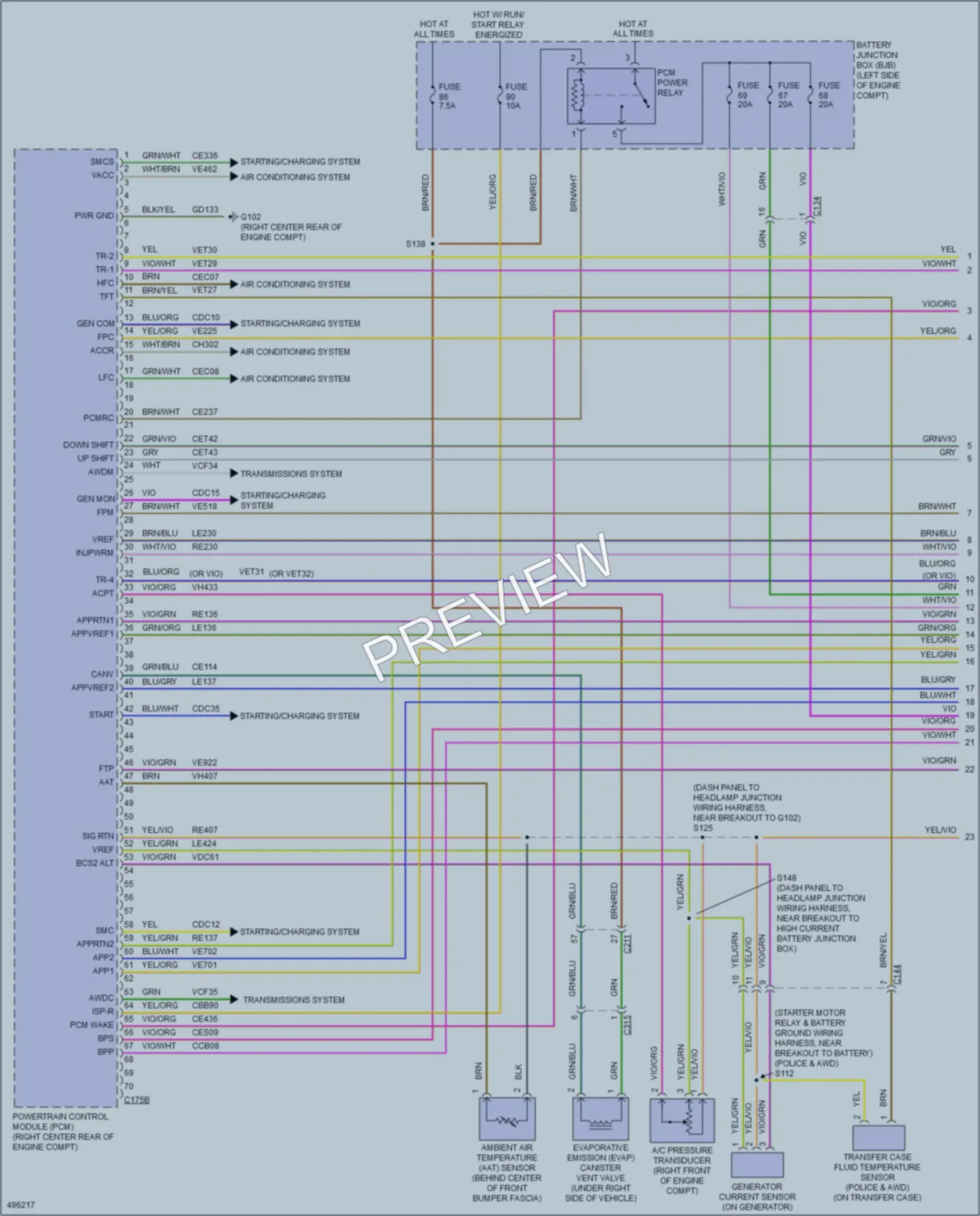 2016 Ford Taurus Engine Performance wiring diagram preview