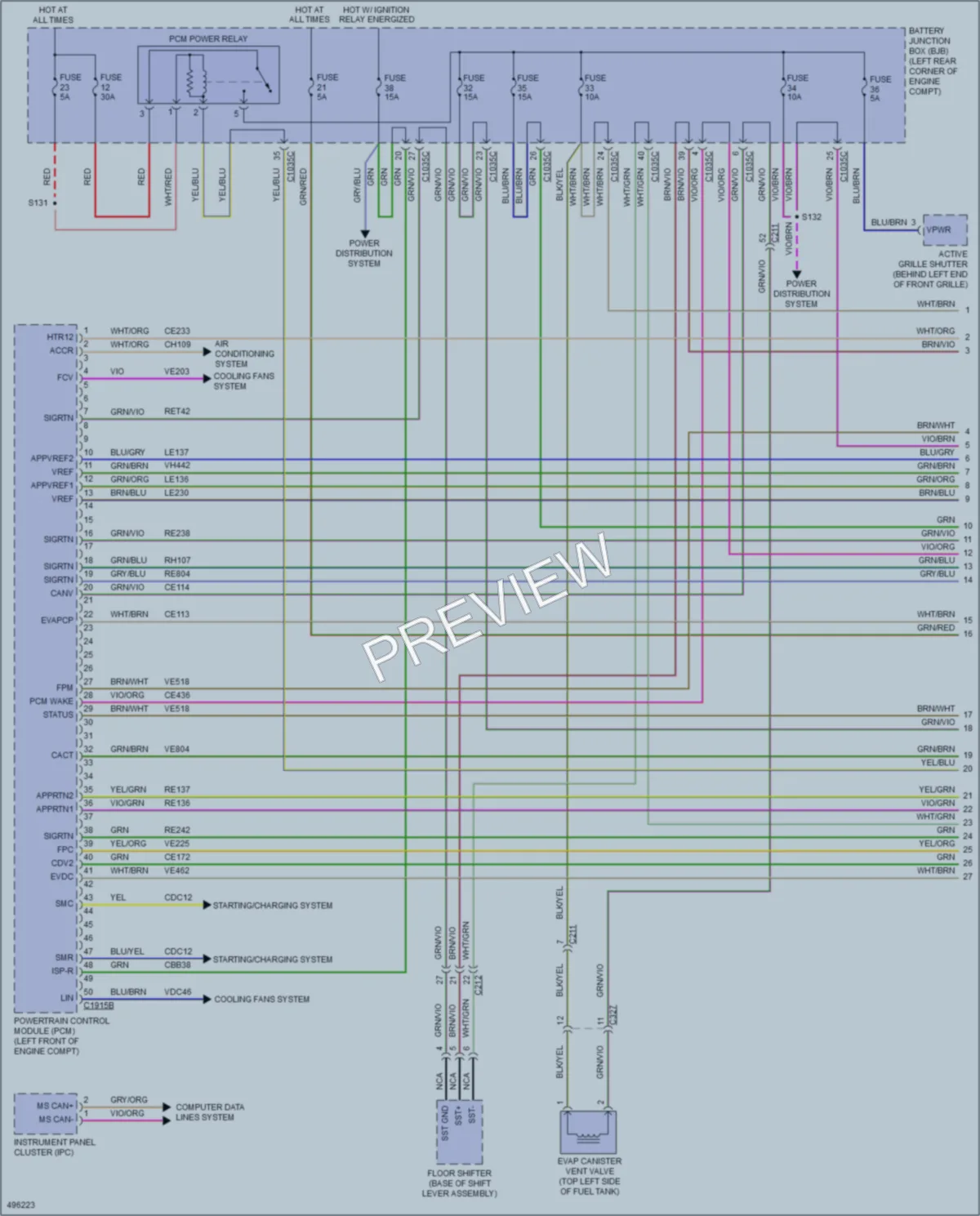 2016 Ford TransitConnect Engine Performance wiring diagram preview
