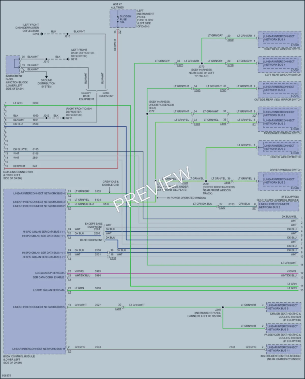 2016 GMC 1500Sierra Computer Data Lines wiring diagram preview