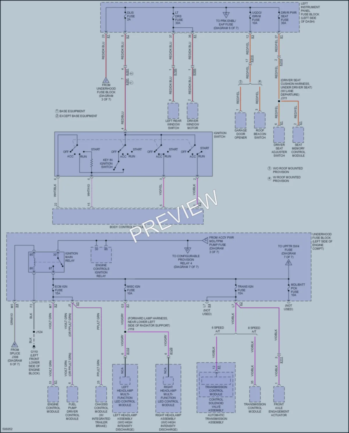 2016 GMC 1500Sierra Power Distribution wiring diagram preview