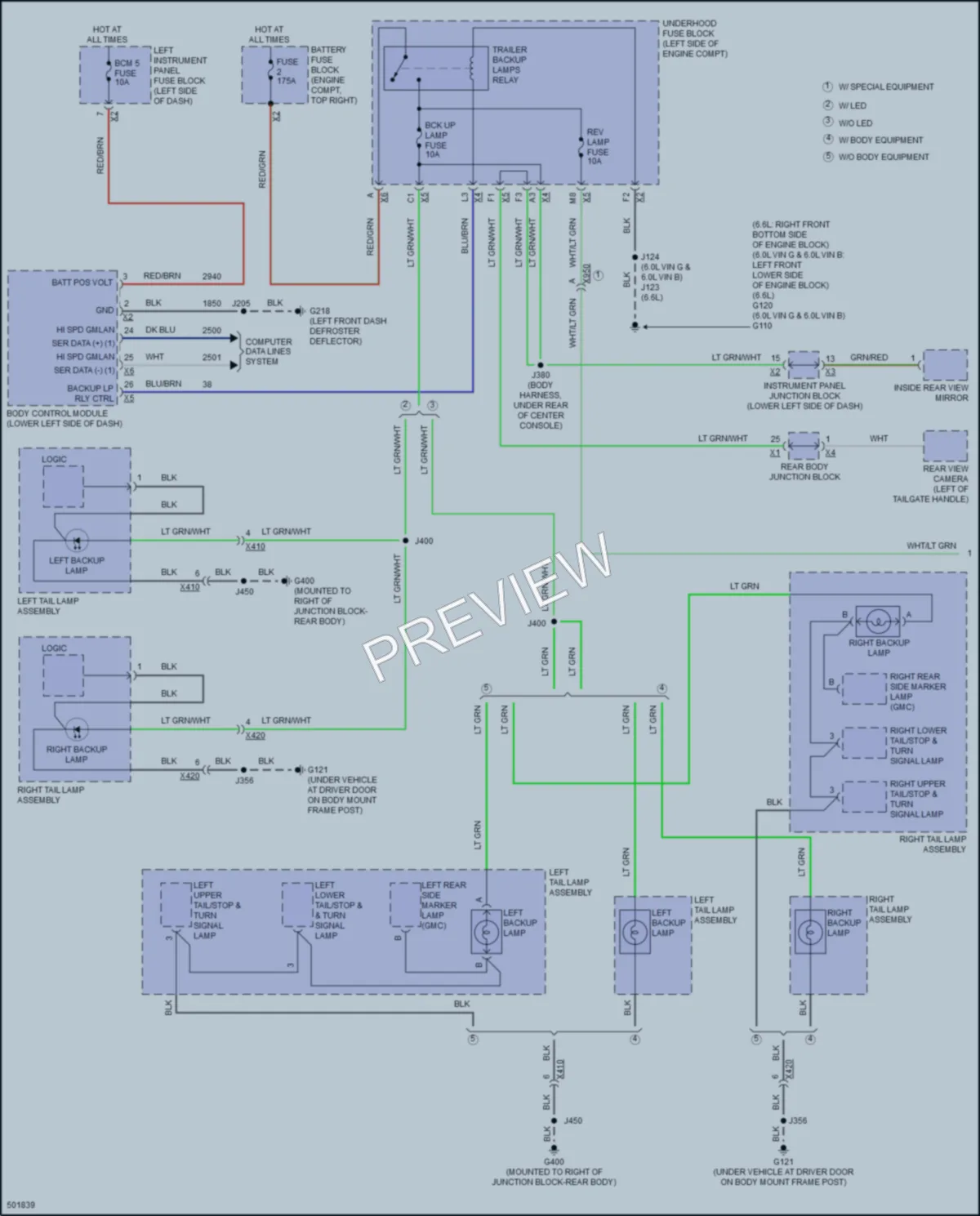2016 GMC 2500HDSierra Exterior Lights wiring diagram preview