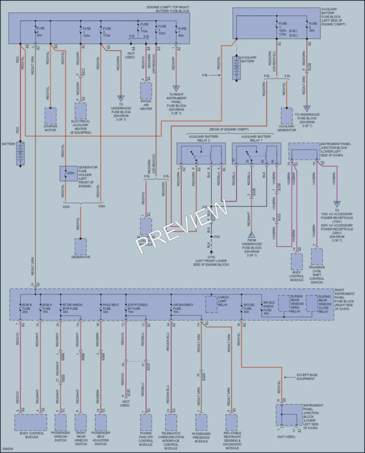 2016 GMC 2500HDSierra Power Distribution wiring diagram preview