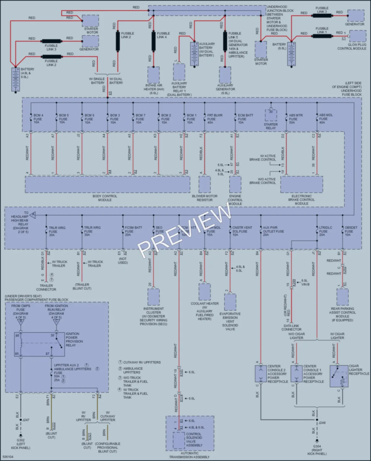 2016 GMC 2500Savana Power Distribution wiring diagram preview