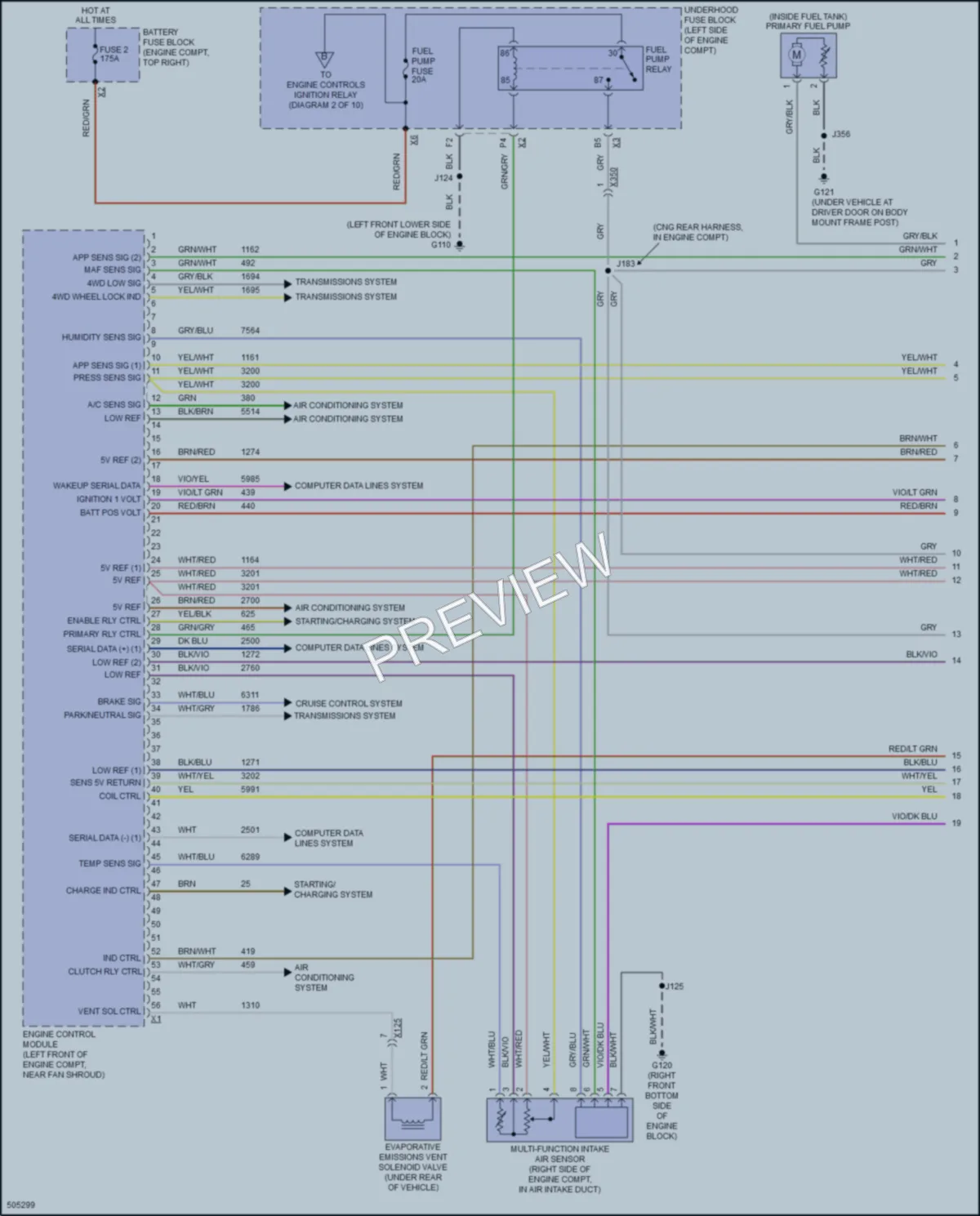 2016 GMC 3500HDSierra Engine Performance wiring diagram preview