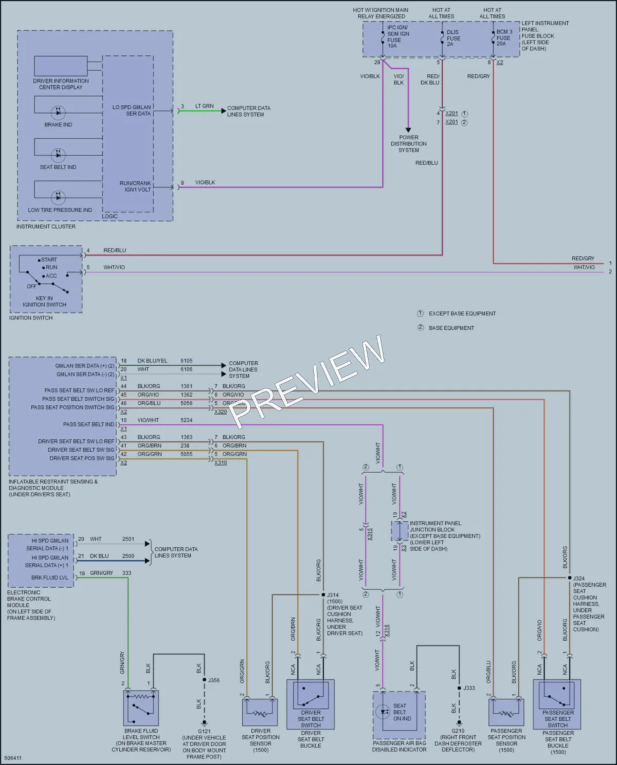 2016 GMC 3500HDSierraDenali Warning Systems wiring diagram preview