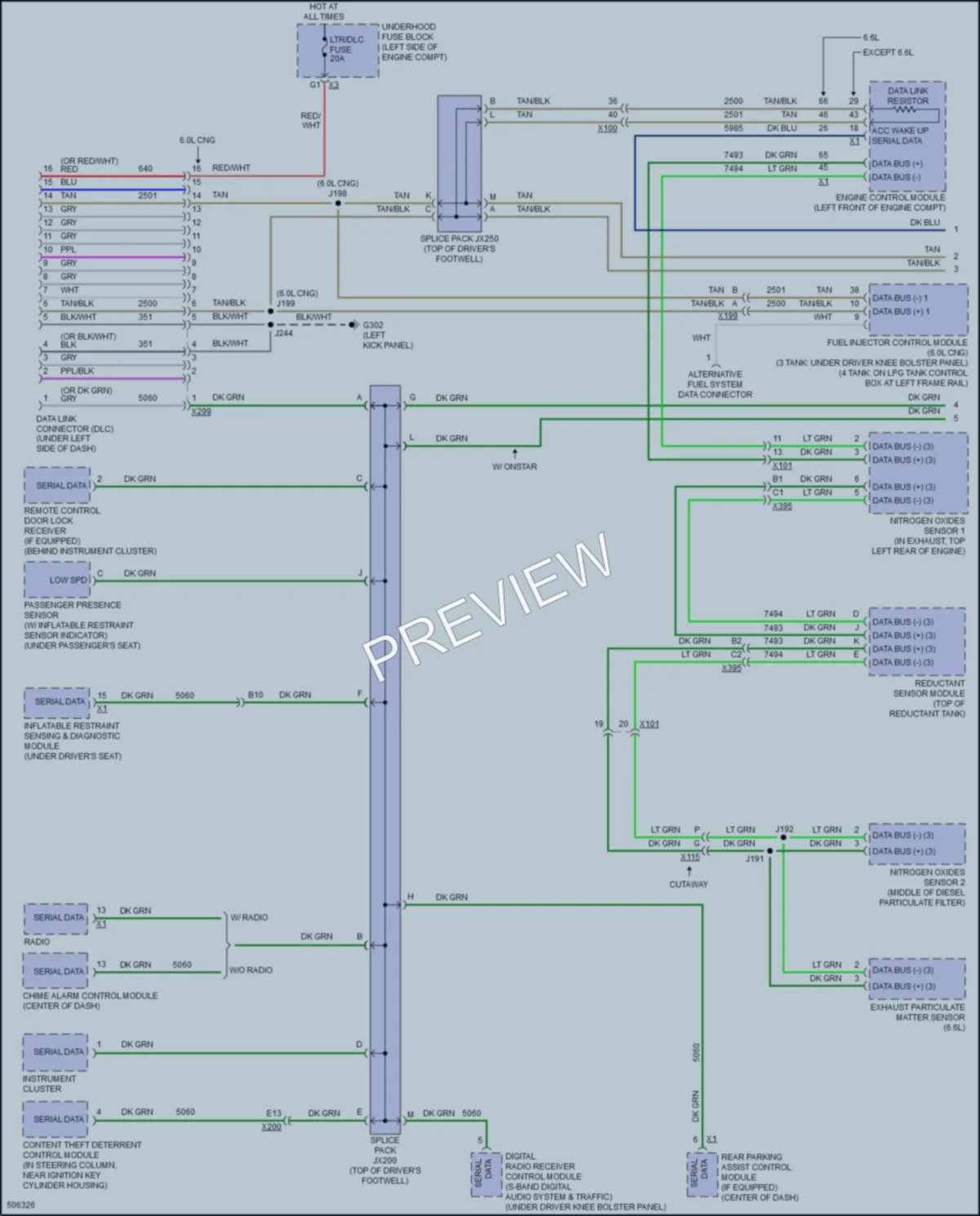 2016 GMC 3500Savana Computer Data Lines wiring diagram preview