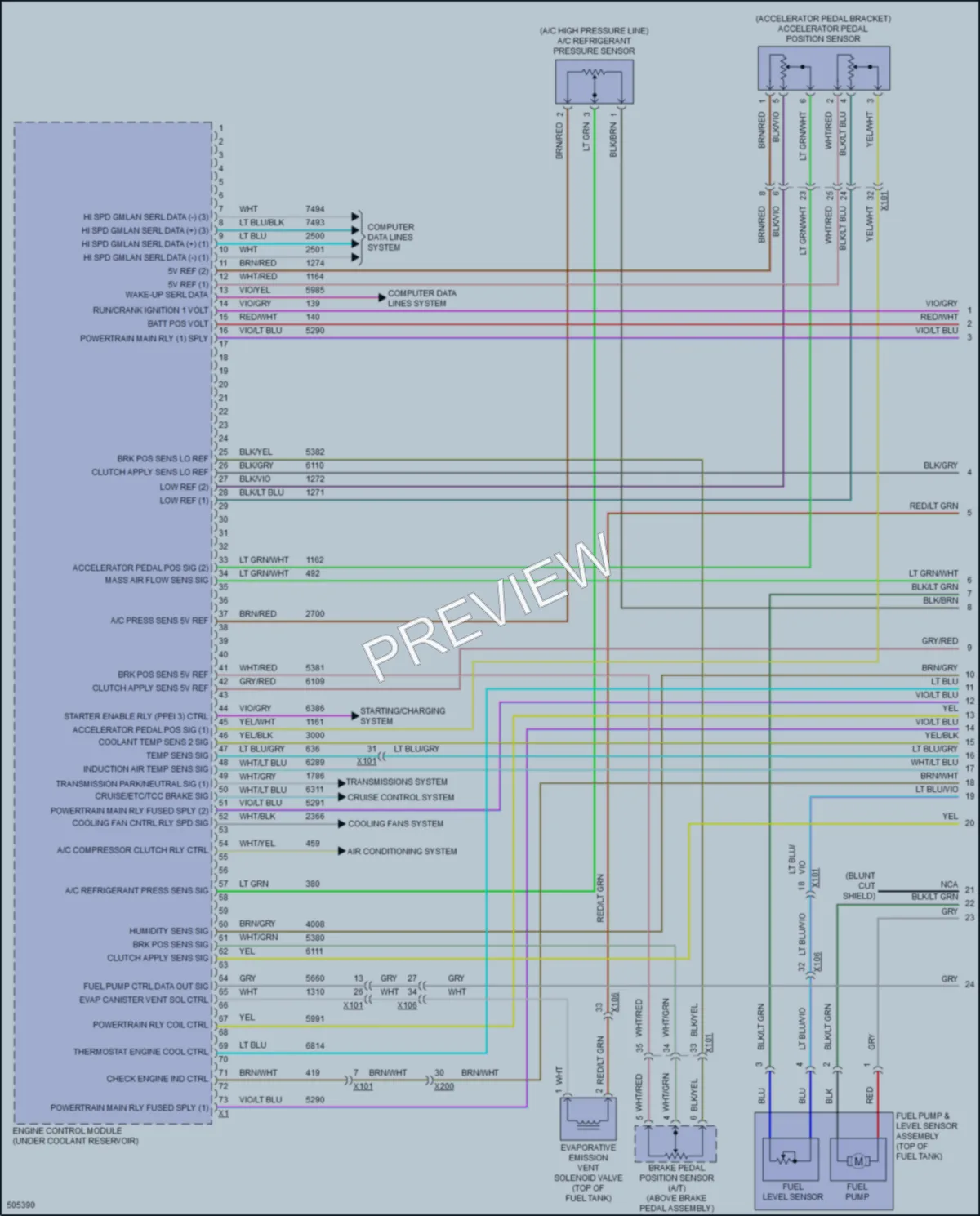 2016 GMC Canyon Engine Performance wiring diagram preview