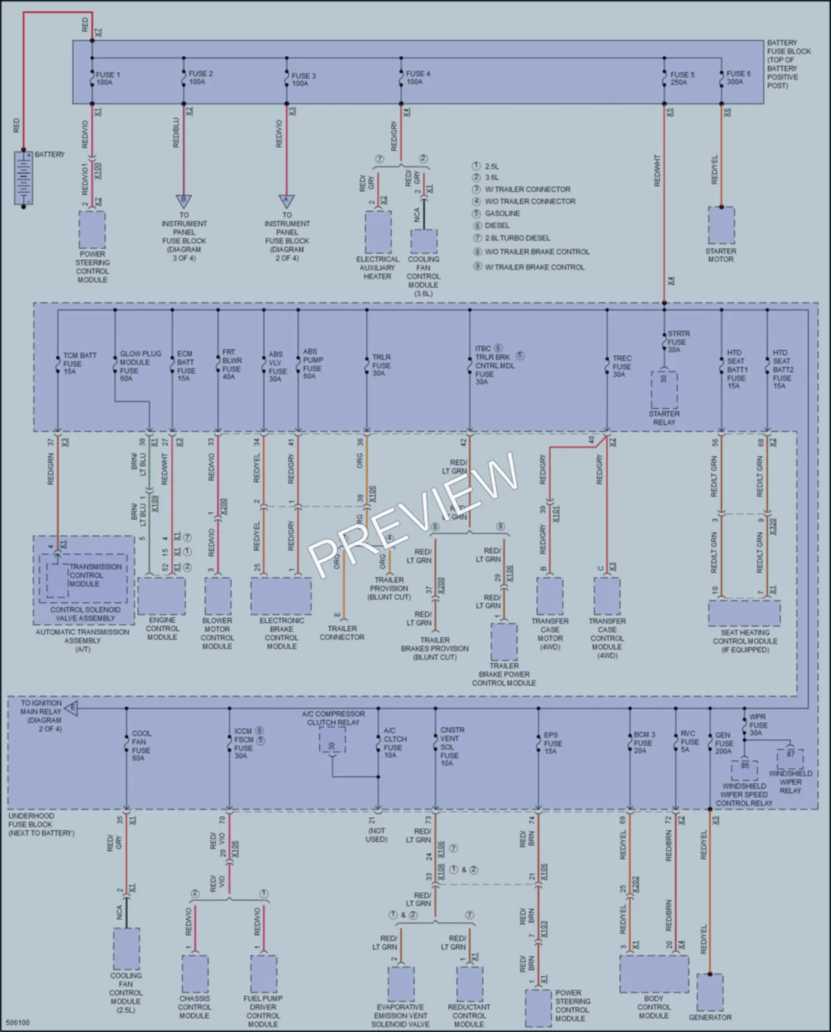 2016 GMC Canyon Power Distribution wiring diagram preview