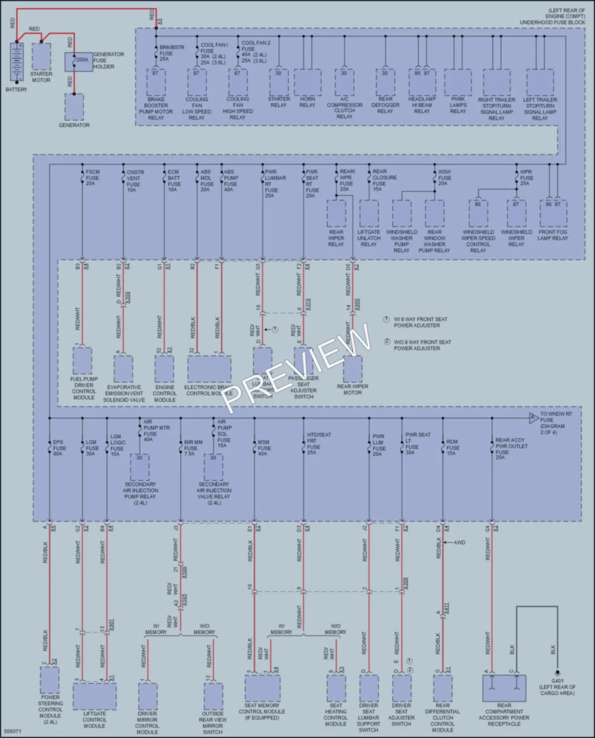 2016 GMC Terrain Power Distribution wiring diagram preview