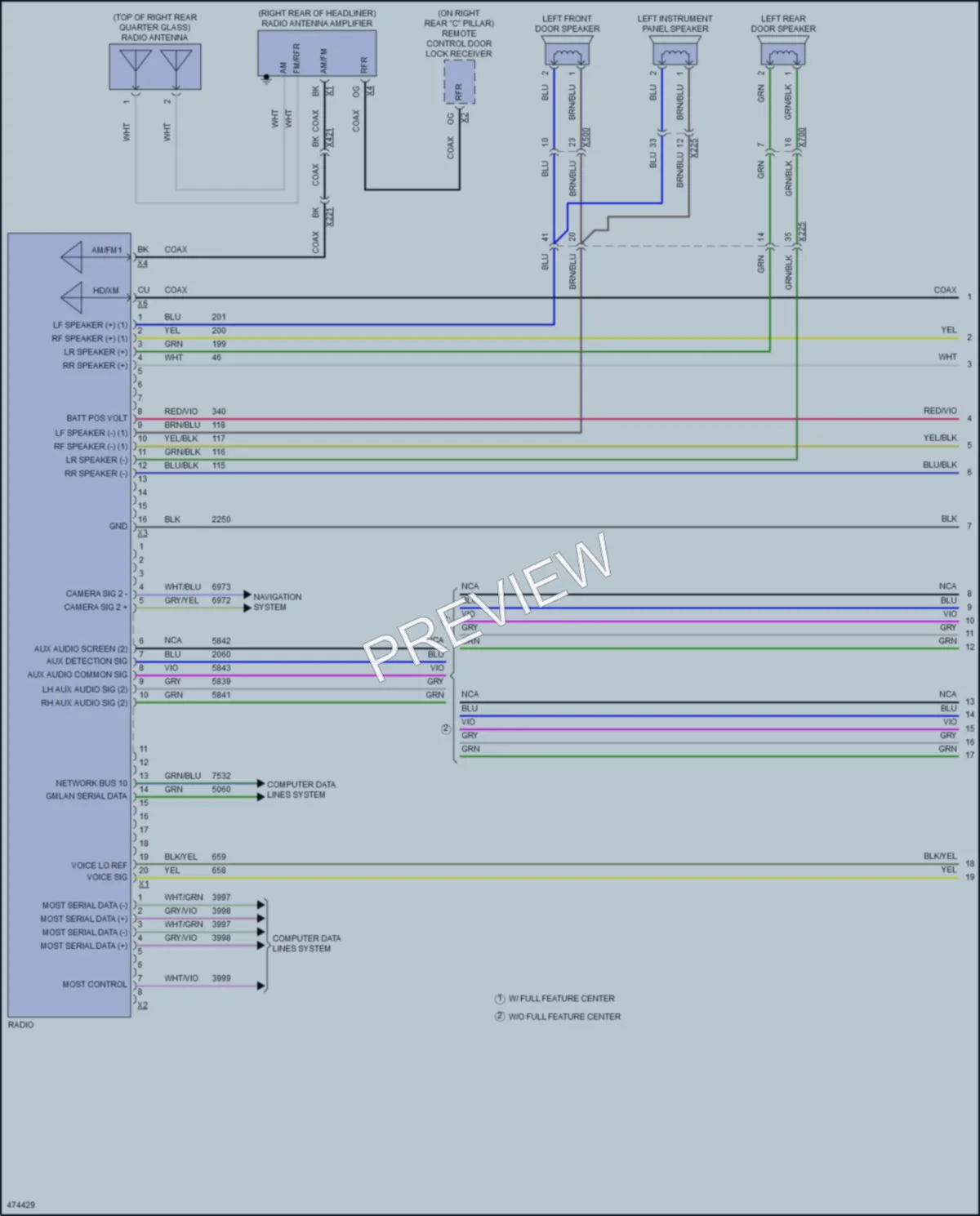 2016 GMC Yukon Radio wiring diagram preview