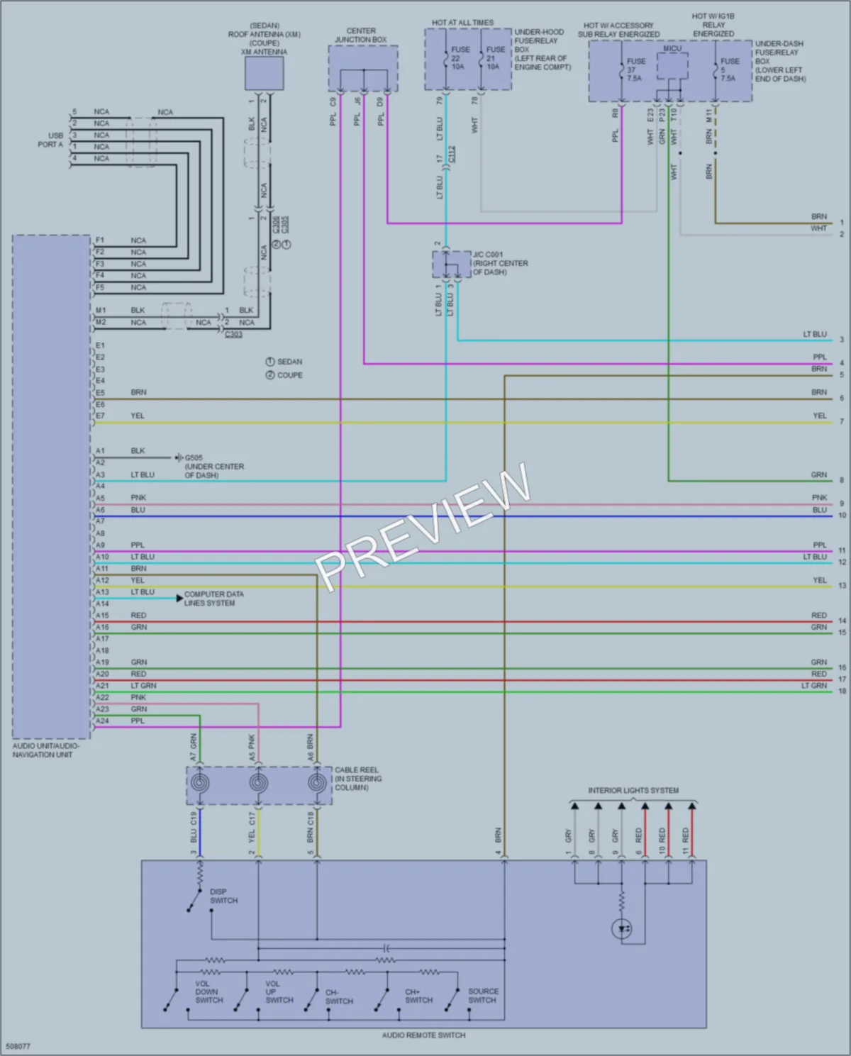 2016 Honda Accord Radio wiring diagram preview