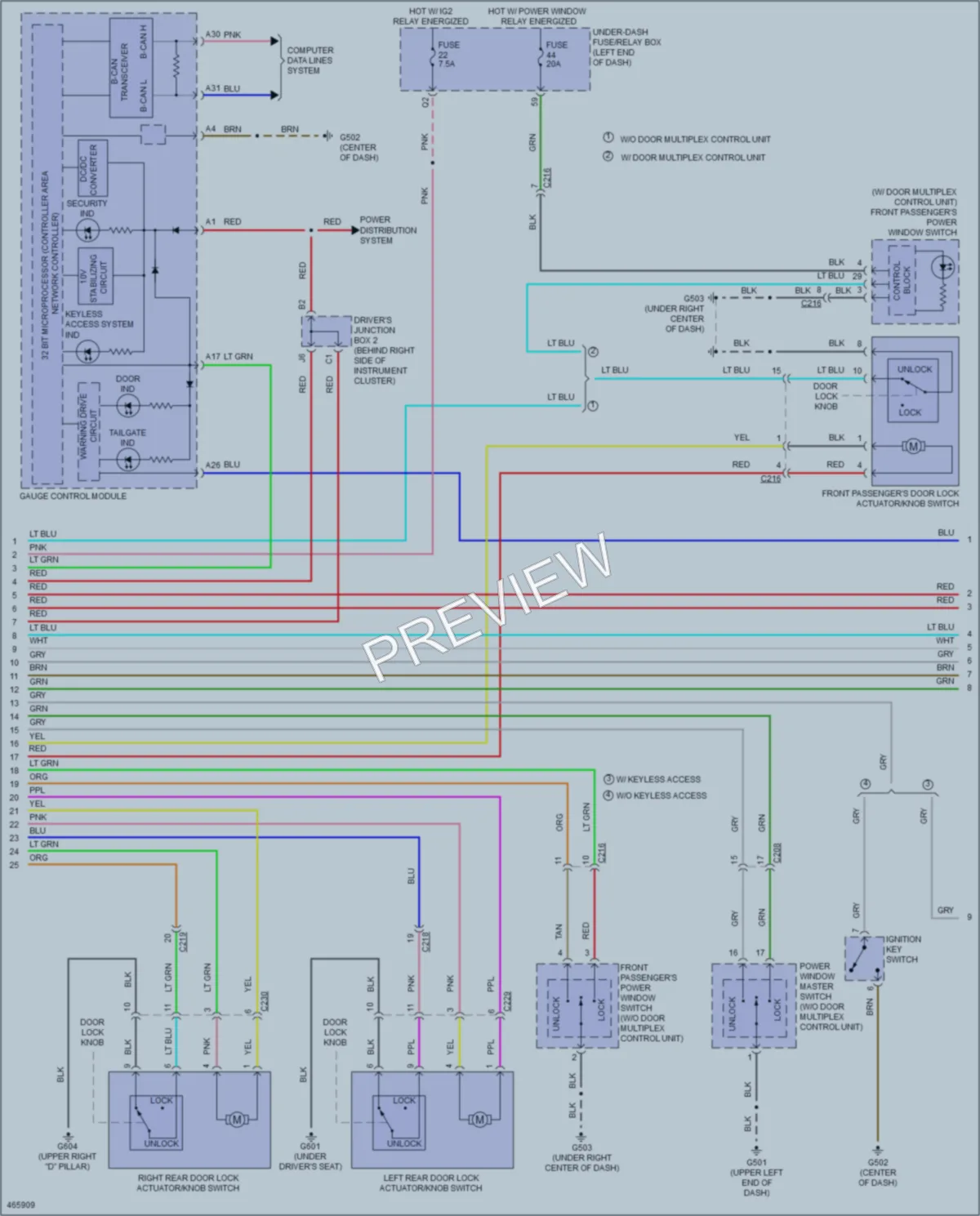 2016 Honda CRV Anti Theft wiring diagram preview
