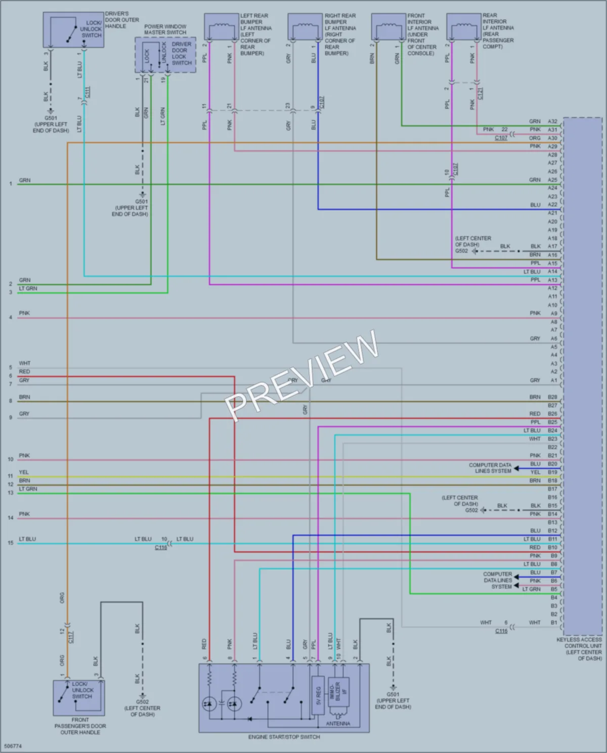 2016 Honda CRZ Anti Theft wiring diagram preview