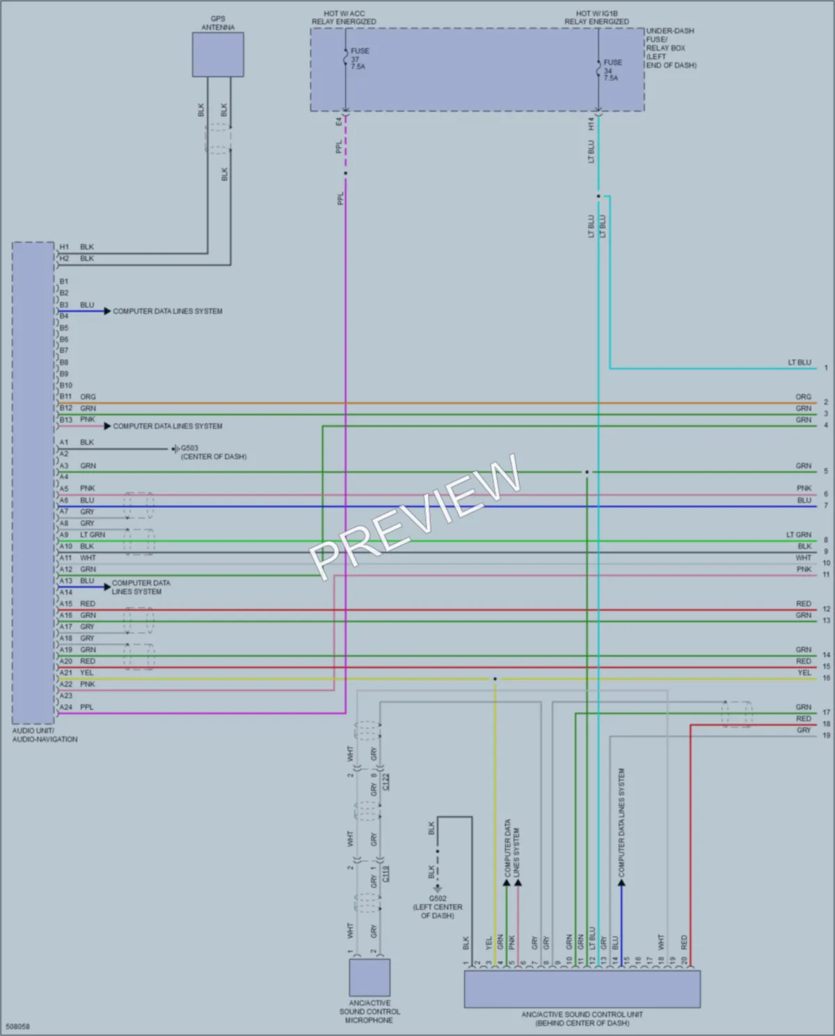 2016 Honda CRZ Radio wiring diagram preview