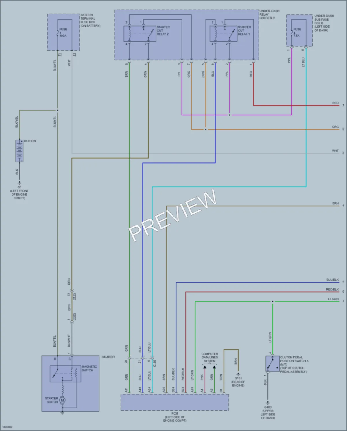 2016 Honda CRZ Starting Charging wiring diagram preview