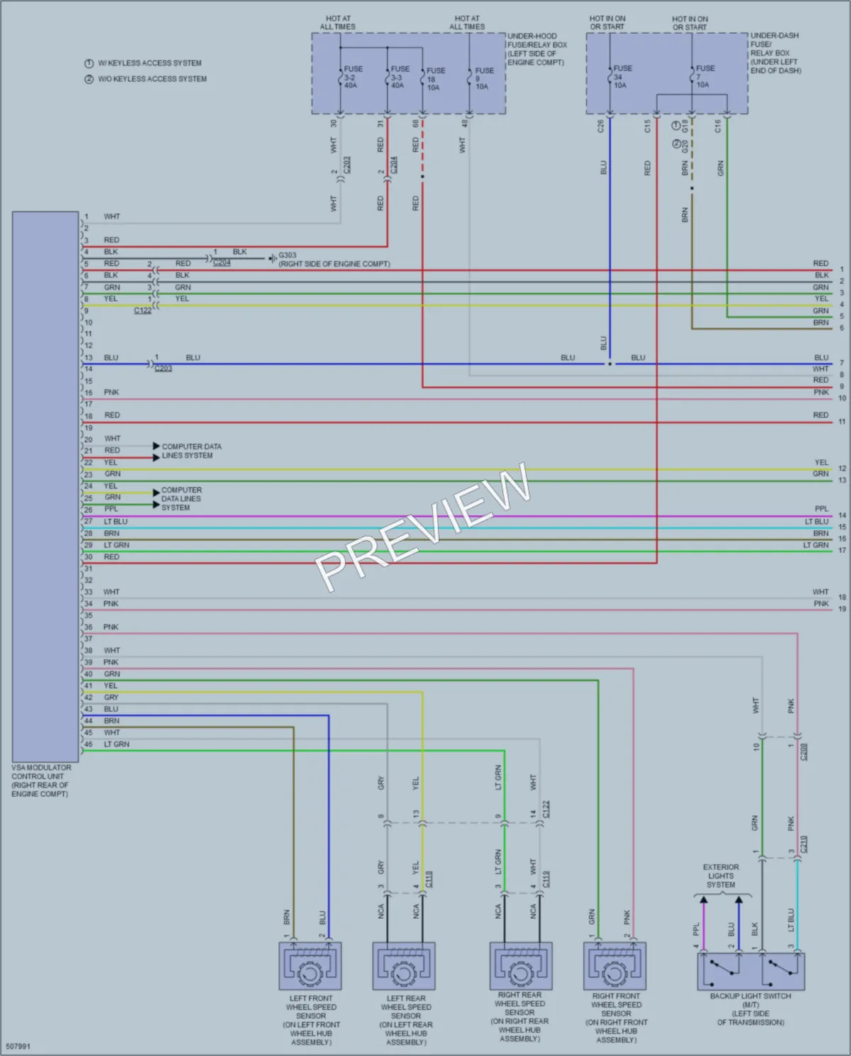 2016 Honda Civic Anti Lock Brakes wiring diagram preview
