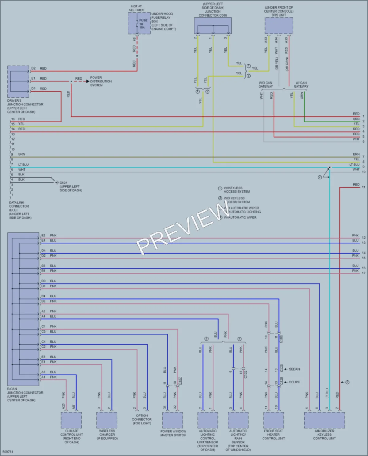 2016 Honda Civic Computer Data Lines wiring diagram preview