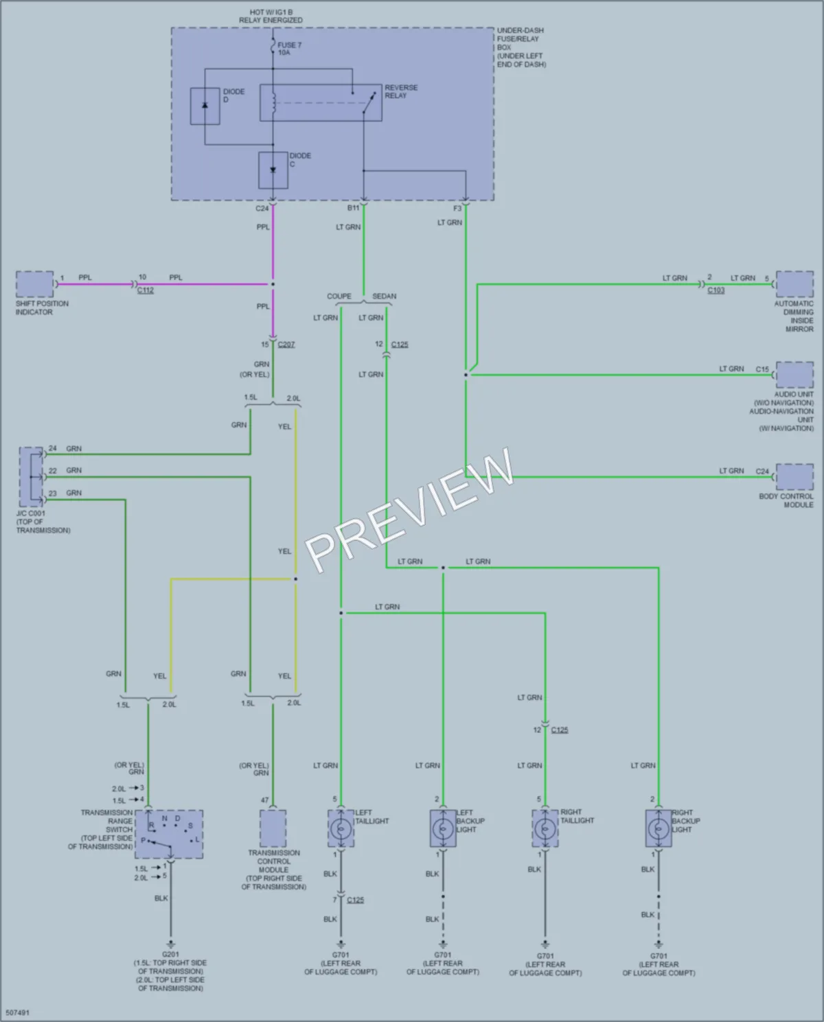 2016 Honda Civic Exterior Lights wiring diagram preview