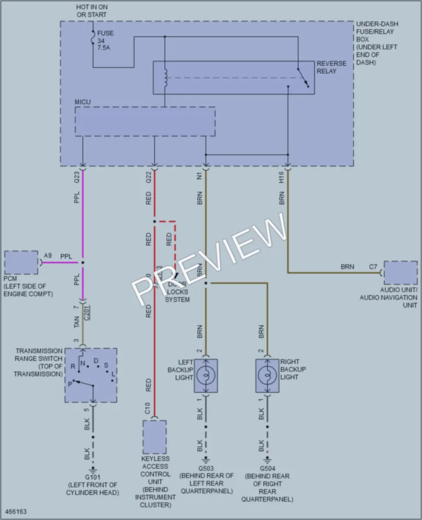 2016 Honda Fit Exterior Lights wiring diagram preview
