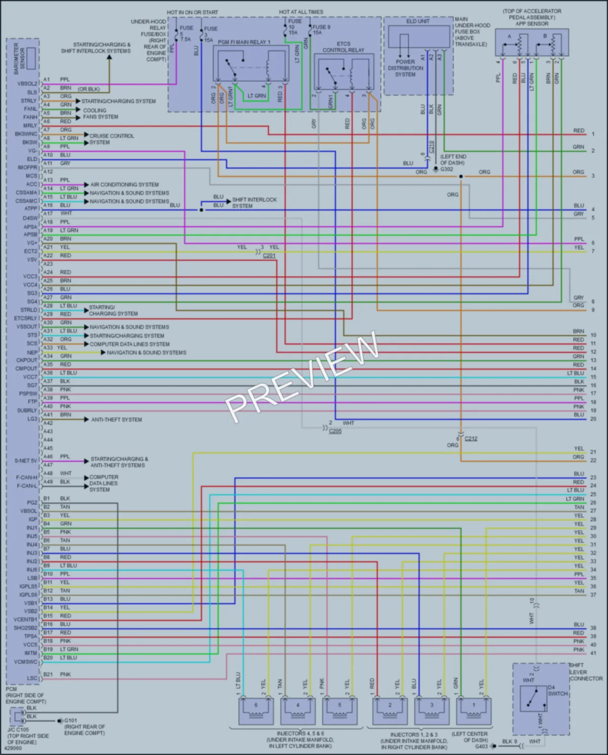 2016 Honda Odyssey Engine Performance wiring diagram preview