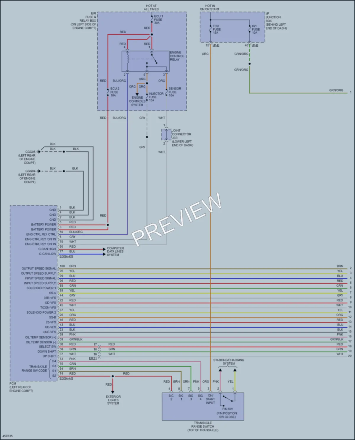 2016 Hyundai Accent Transmission wiring diagram preview