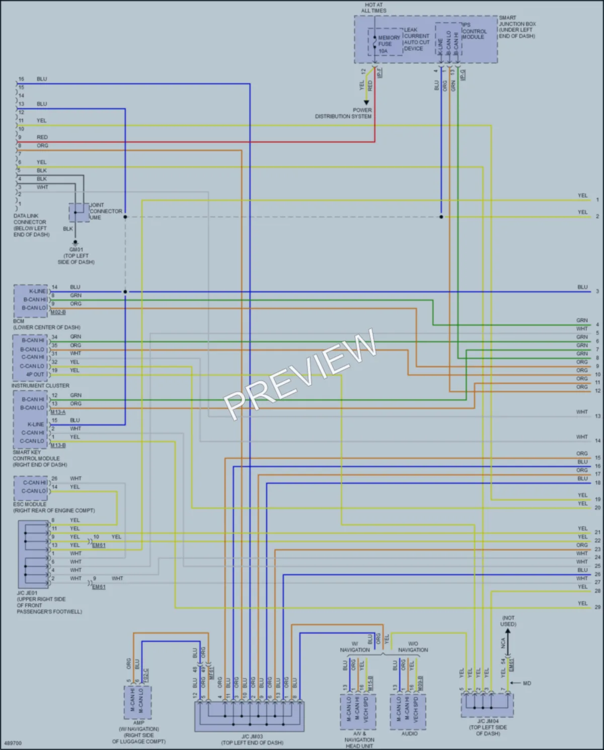 2016 Hyundai Elantra Computer Data Lines wiring diagram preview