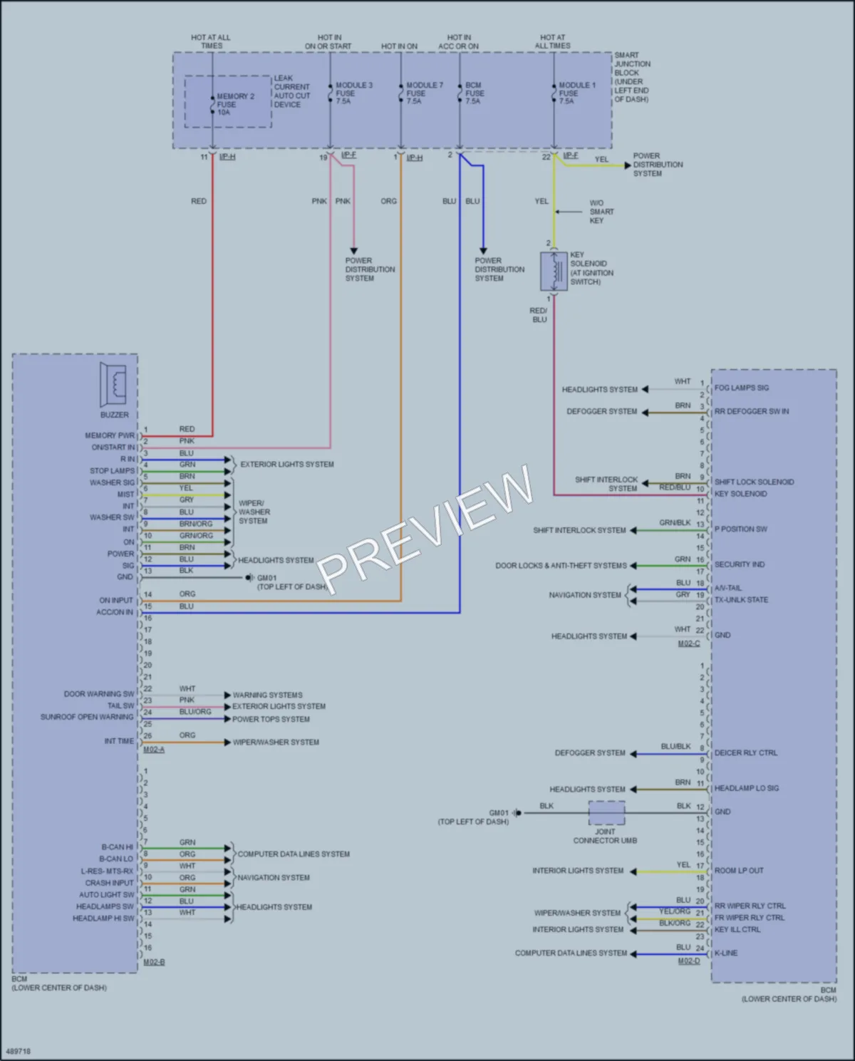 2016 Hyundai ElantraGT Body Control Modules wiring diagram preview