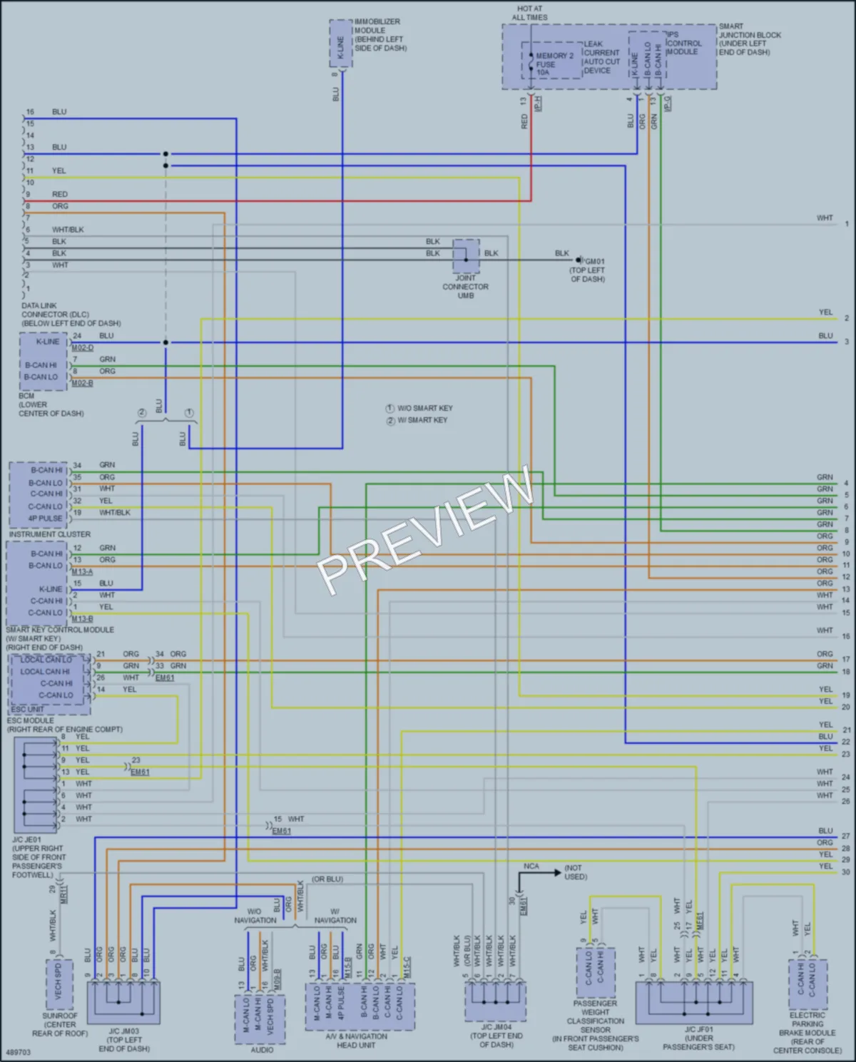 2016 Hyundai ElantraGT Computer Data Lines wiring diagram preview