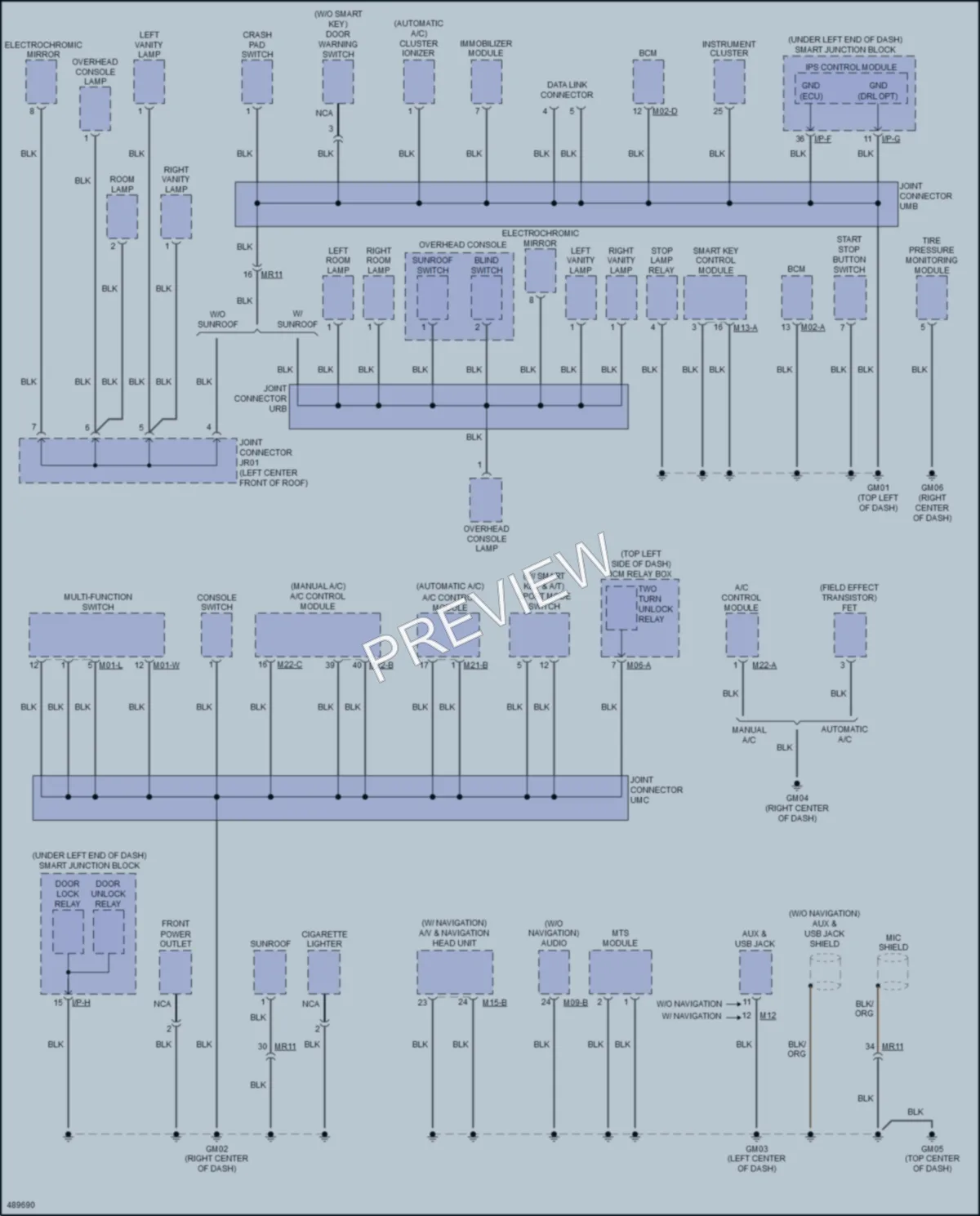 2016 Hyundai ElantraGT Ground Distribution wiring diagram preview