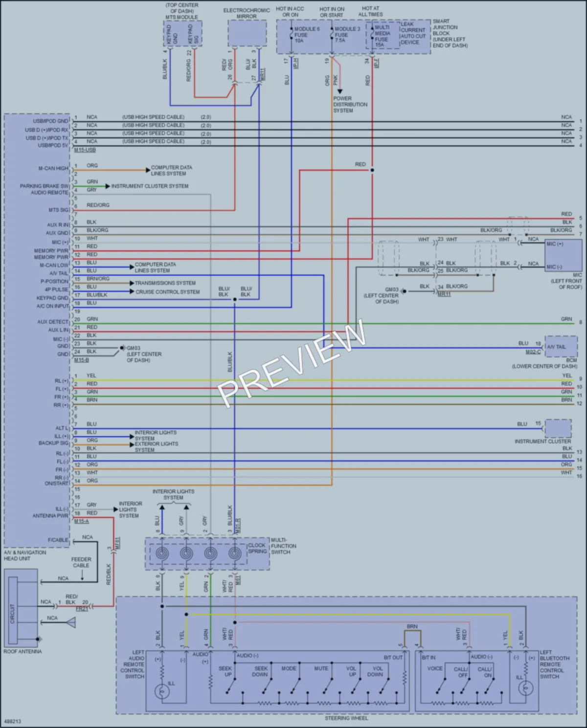 2016 Hyundai ElantraGT Navigation wiring diagram preview