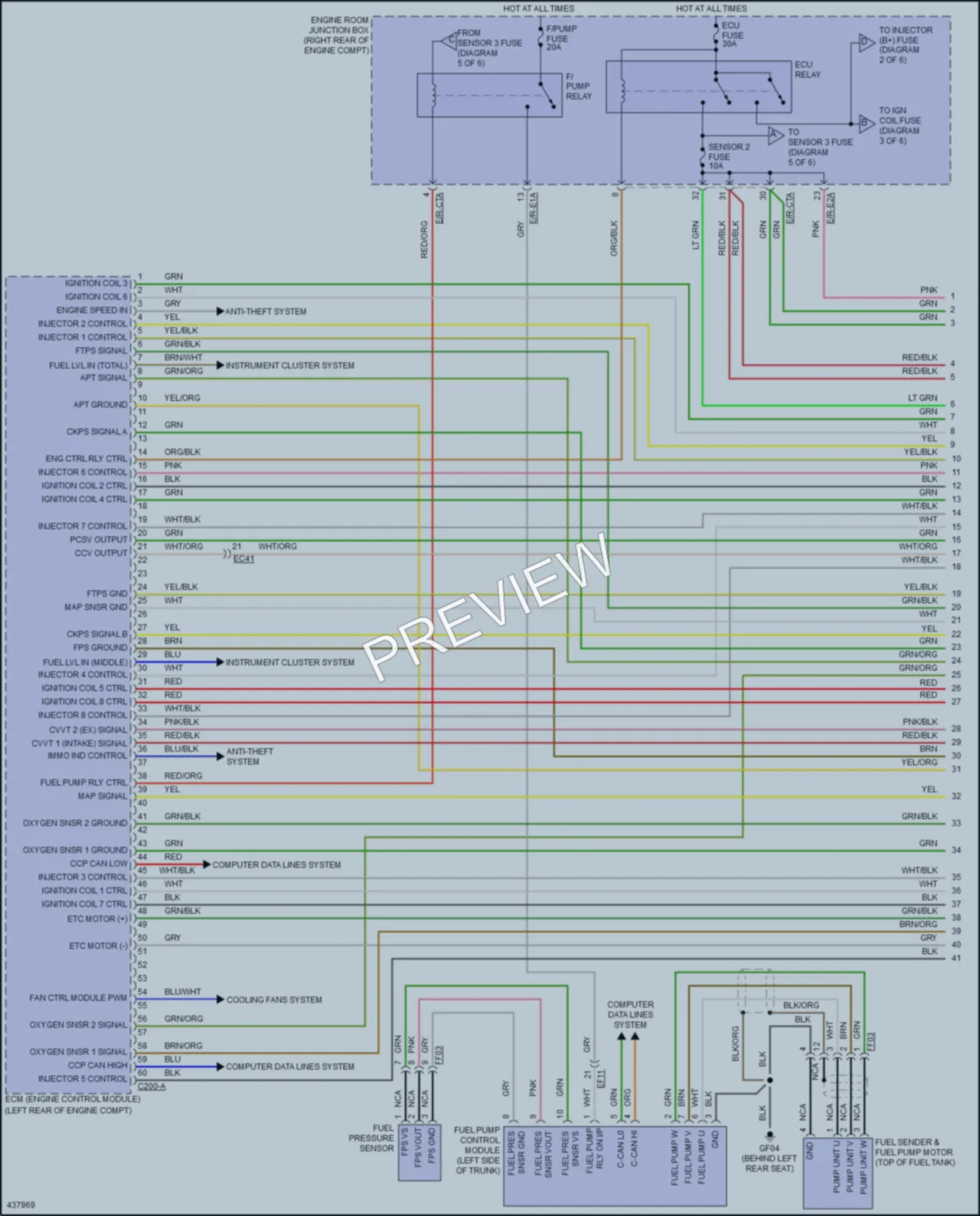 2016 Hyundai Equus Engine Performance wiring diagram preview