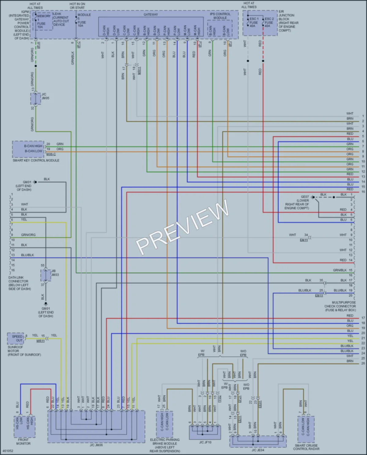 2016 Hyundai Genesis Computer Data Lines wiring diagram preview