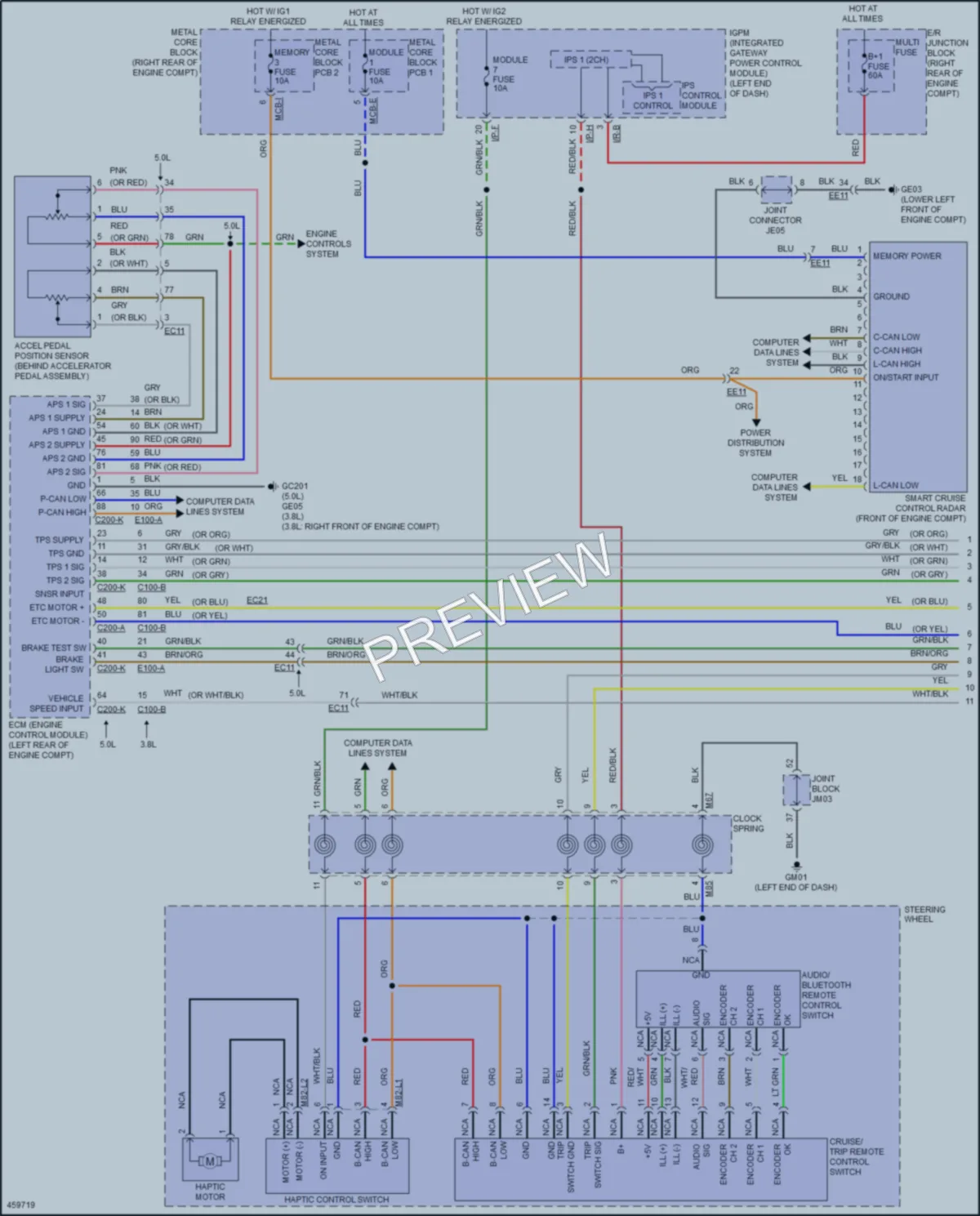 2016 Hyundai Genesis Cruise Control wiring diagram preview
