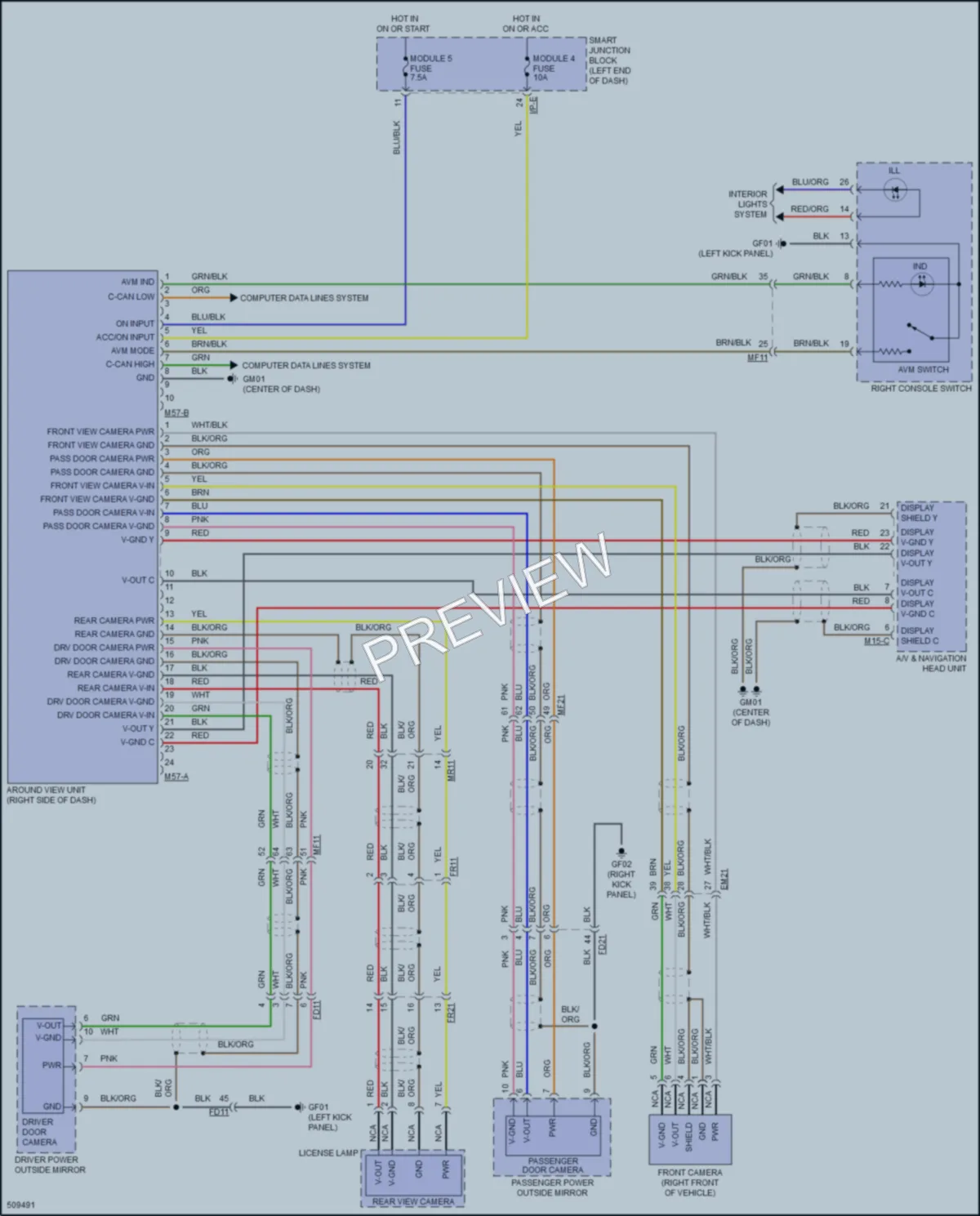 2016 Hyundai SantaFeSport Navigation wiring diagram preview