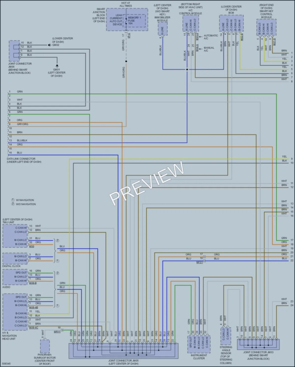 2016 Hyundai Sonata Computer Data Lines wiring diagram preview