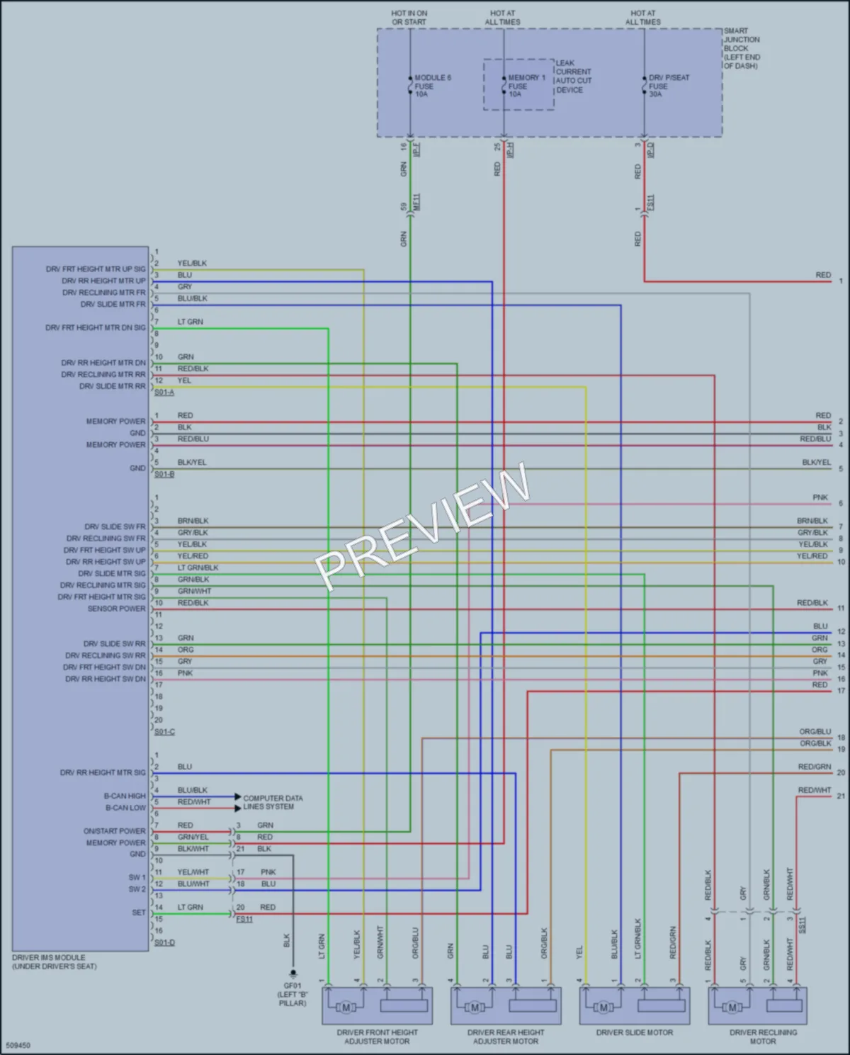 2016 Hyundai SonataHybrid Memory Systems wiring diagram preview