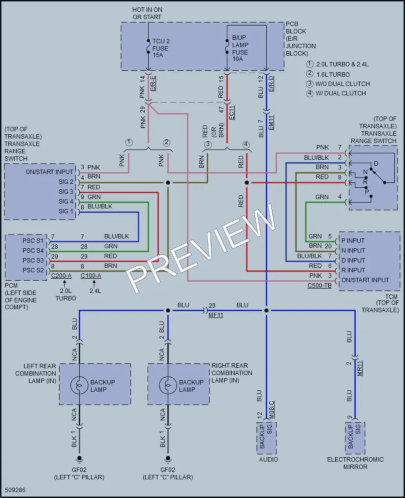 2016 Hyundai SonataPlugIn Exterior Lights wiring diagram preview