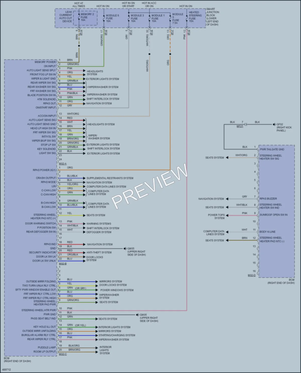 2016 Hyundai Tucson Body Control Modules wiring diagram preview