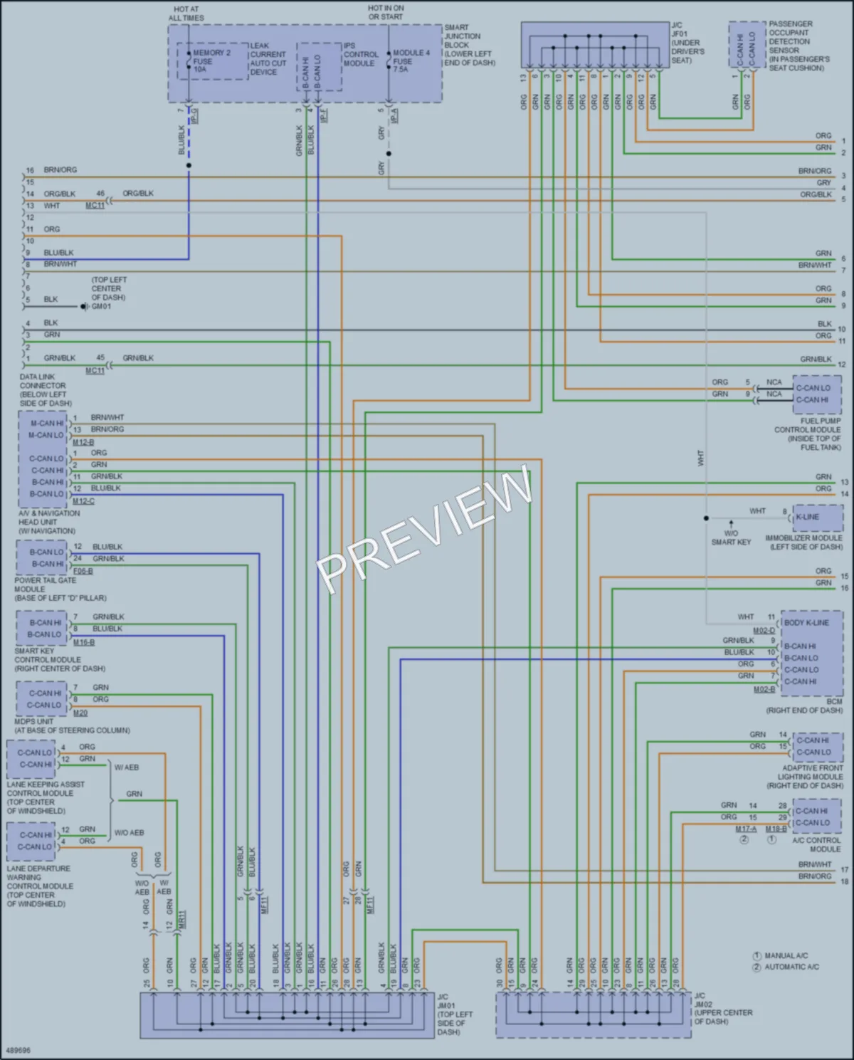 2016 Hyundai Tucson Computer Data Lines wiring diagram preview