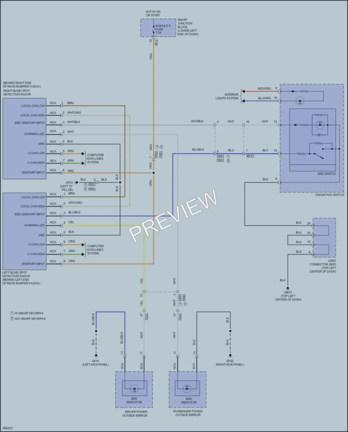 2016 Hyundai Tucson Navigation wiring diagram preview