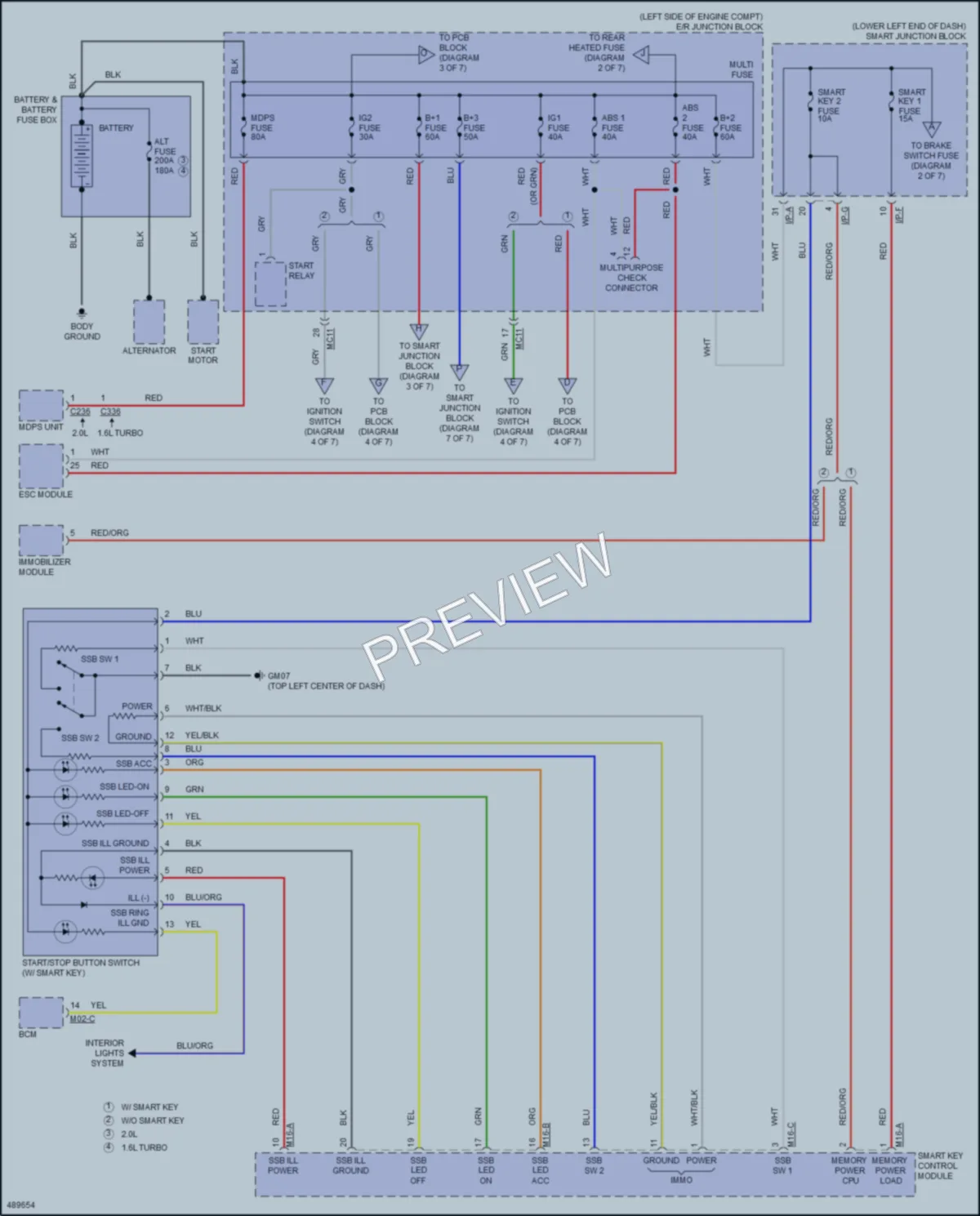 2016 Hyundai Tucson Power Distribution wiring diagram preview