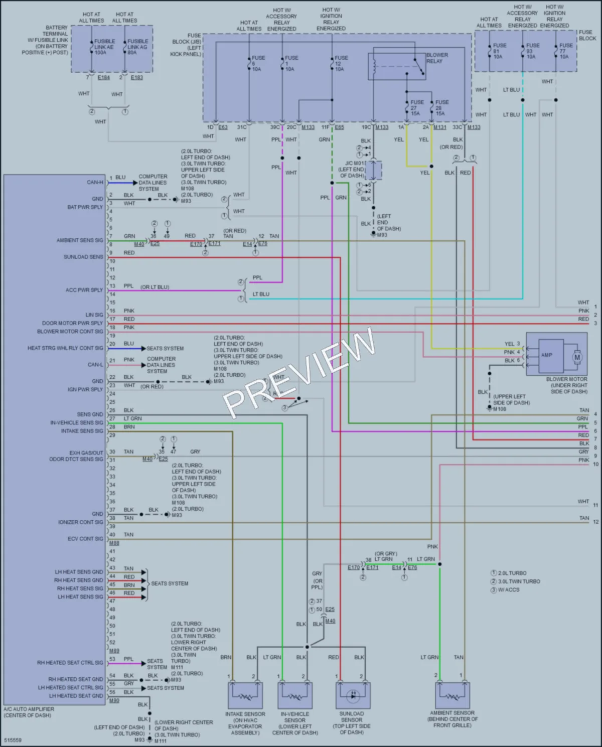 2016 Infiniti Q50 Air Conditioning wiring diagram preview