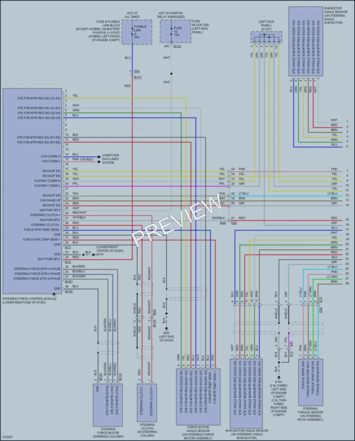 2016 Infiniti Q50 Electronic Power Steering wiring diagram preview