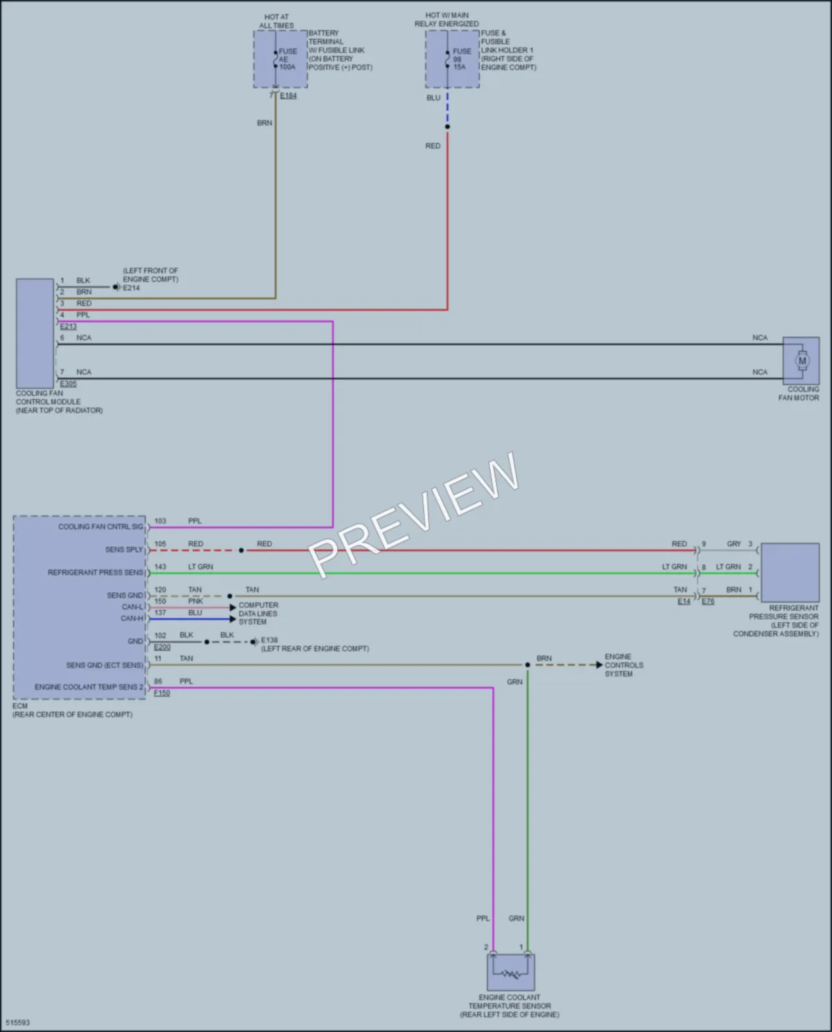 2016 Infiniti Q50Hybrid Cooling Fan wiring diagram preview